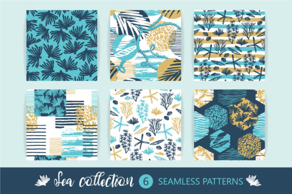 6 Sea Seamless Patterns That Bring Coastal Calm to Any Creative Project