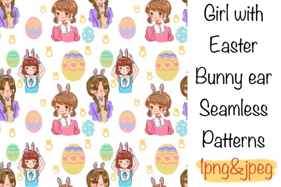 Evaluating Girl Easter Bunny Ear Seamless Patterns for Creative Projects