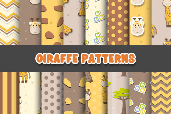 Giraffe Digital Paper Patterns: A Designer's Asset