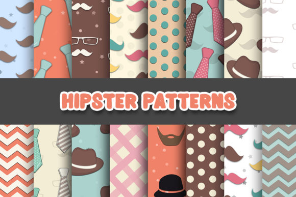 Hipster Digital Papers Patterns for Creative Projects