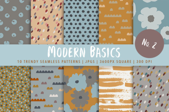 Modern Basics Seamless Patterns No. 2