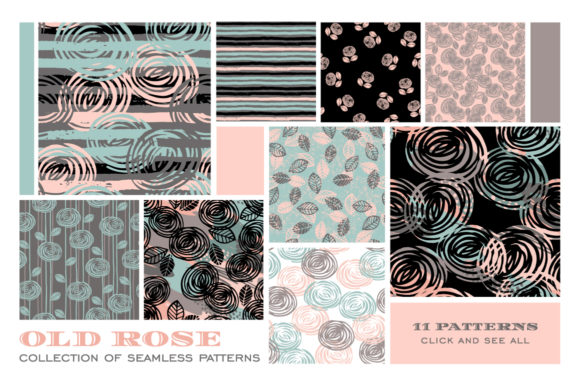 Old Rose. Seamless Patterns: Turning Abstract Floral Designs into Confident Creative Projects
