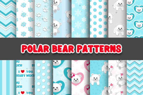 Polar Bear Digital Papers and Patterns: A Versatile Resource for Creative Projects