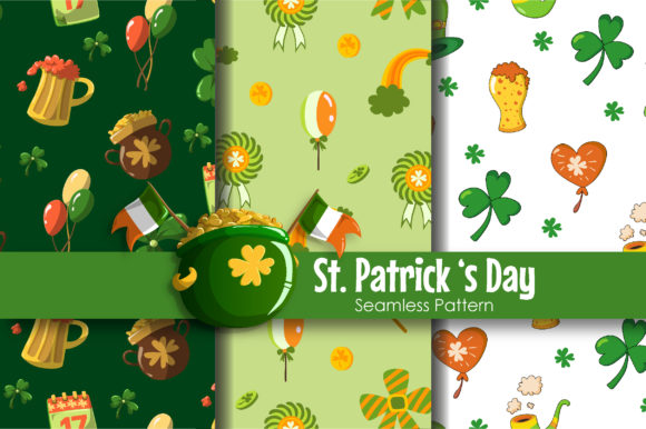 Seamless St. Patrick's Day Patterns for Creators