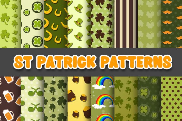 St Patrick Digital Paper Patterns for Real Projects and Everyday Creativity